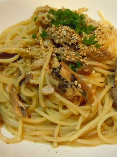 煮付けが変身!鰯の和風パスタ-レシピのメイン写真