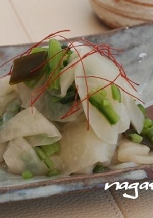 冷凍保存袋でつくる簡単かぶの浅漬け-レシピのメイン写真