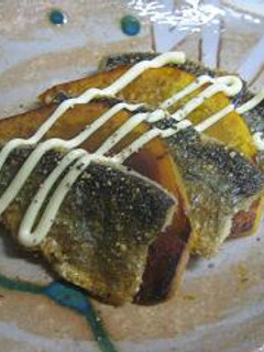 秋刀魚のチーズパン粉焼き・カボチャ添え-レシピのメイン写真
