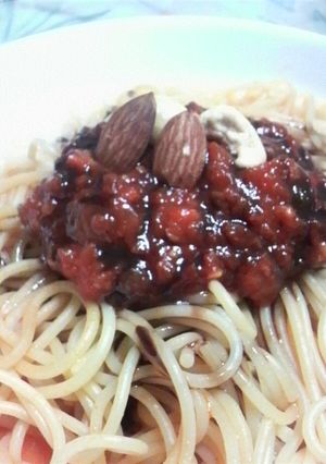 子供も喜ぶ!?ﾁｮｺﾐｰﾄｿｰｽﾊﾟｽﾀ-レシピのメイン写真