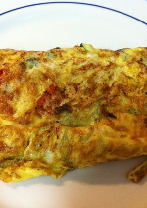 ズッキーニとキノコのチーズオムレツ-レシピのメイン写真
