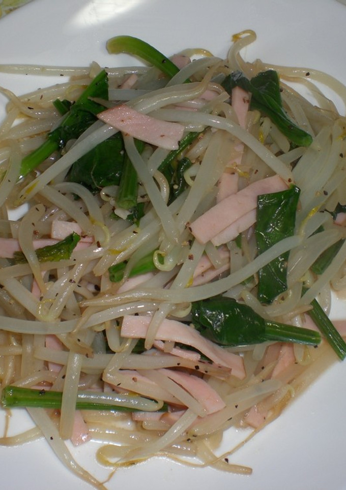 もやしとほうれん草の炒め物♪-レシピのメイン写真