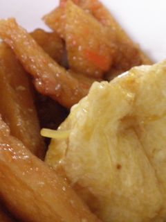 やさい天と油あげの卵巾着煮-レシピのメイン写真