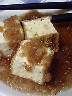 表面パリパリ★焼き厚揚げの大根おろしのせ-レシピのメイン写真