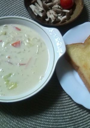 家にある材料で★豆乳スープ-レシピのメイン写真