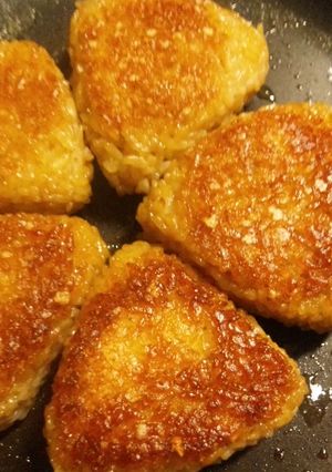 *残りご飯☆香ばしい〜焼きおにぎり*-レシピのメイン写真