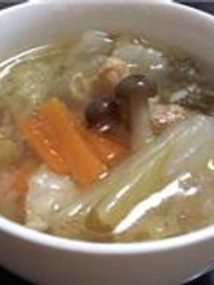 圧力鍋で☆鶏肉と白菜の中華風スープ-レシピのメイン写真