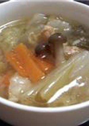 圧力鍋で☆鶏肉と白菜の中華風スープ-レシピのメイン写真