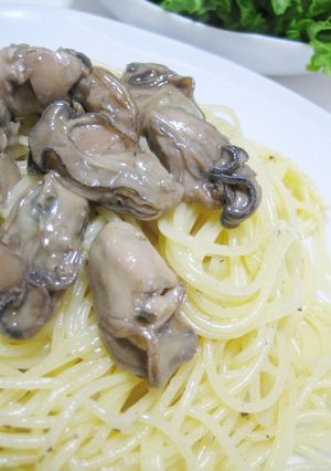 牡蠣のオリーブオイル漬けパスタ-レシピのメイン写真