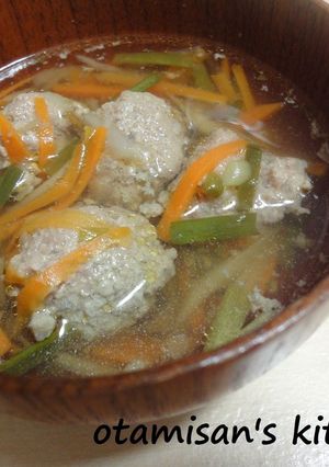野菜たっぷり♪肉団子のおしる☆-レシピのメイン写真