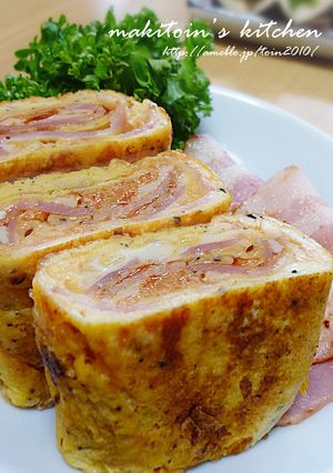 ベーコンエッグ♡な卵焼き-レシピのメイン写真