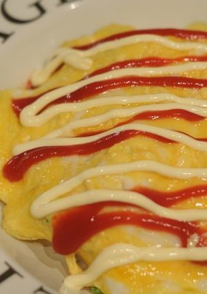 **ミートソースでオムタコ風**-レシピのメイン写真