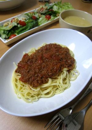 **トマト缶でミートソース**-レシピのメイン写真