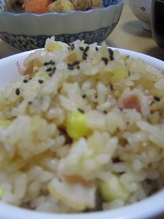 さつまいもと豚の炊き込みご飯-レシピのメイン写真