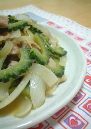 ゴーヤと豚肉の味噌いため-レシピのメイン写真