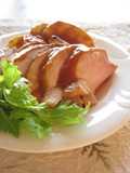 豚肉と林檎のマスタードケチャップ焼き
