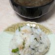 簡単★大葉としらすのおにぎり