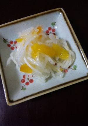煮きりみりんで作る“柿なます”-レシピのメイン写真