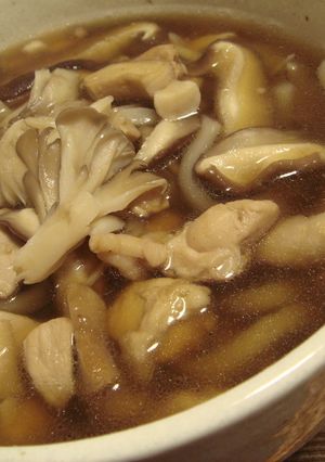 まいたけと鶏肉のあったかうどん-レシピのメイン写真