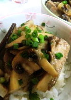 きのこたっぷり豚丼～バターしょうゆ風味～-レシピのメイン写真
