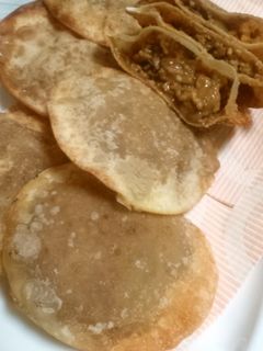 キーマカレーと餃子の皮でサモサ風^_^-レシピのメイン写真