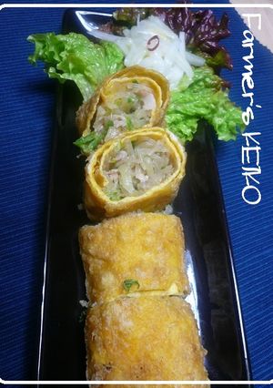 【農家のレシピ】白菜の卵春巻き-レシピのメイン写真