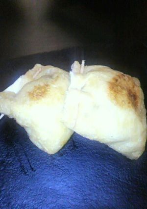 油揚げの挟み焼き〜はんぺん梅なめ茸-レシピのメイン写真