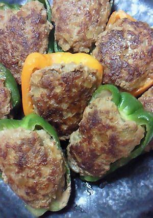 ピーマン☆肉詰め タレが◎お弁当にも♪-レシピのメイン写真
