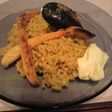 ストウブ料理☆魚介の玄米パエリア