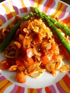 チキンのトマトソースパスタ-レシピのメイン写真
