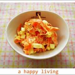 รูปของ 常備菜☆ひらひらにんじんのタマゴサラダ