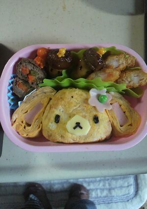 キャラ弁＊オムライスでシュガーバニーズ＊-レシピのメイン写真