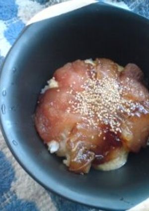 長いもとビン長マグロの漬け丼-レシピのメイン写真