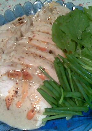 鶏ムネ肉のピリ辛前菜♪-レシピのメイン写真