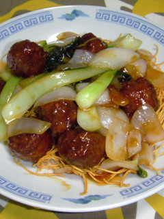 中華名菜★肉だんご固焼きそば-レシピのメイン写真