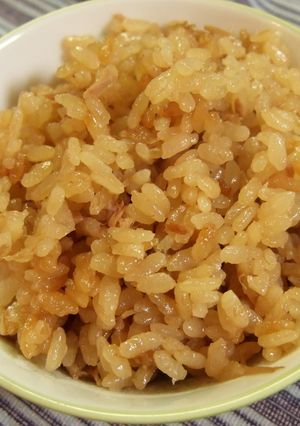 なめ茸とシーチキンの炊き込みご飯-レシピのメイン写真
