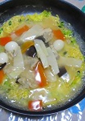 ビタミンたっぷりあんかけオムレツ♪-レシピのメイン写真