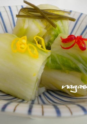 ジップロックで漬ける白菜漬け-レシピのメイン写真