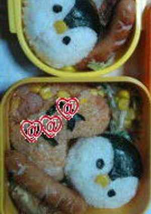 ぺんぎんさんおにぎり-レシピのメイン写真
