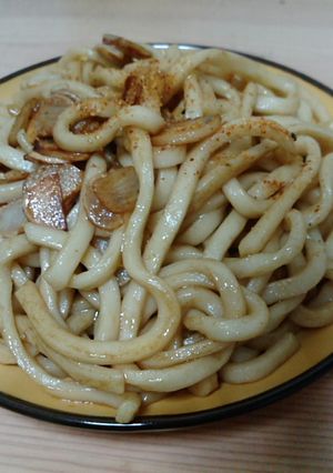 １０分内で出来るうどんのペペロンチーノ-レシピのメイン写真