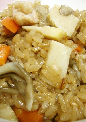 豆板醤でピリ辛☆きのこの炊き込みおこわ-レシピのメイン写真