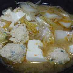 รูปของ ひとり鍋♪味噌チゲ風味