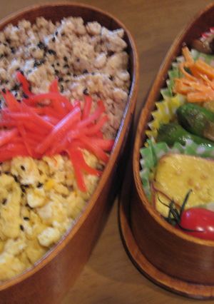 2色ご飯　お弁当-レシピのメイン写真