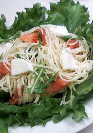 チーズとトマトのサラダパスタ-レシピのメイン写真