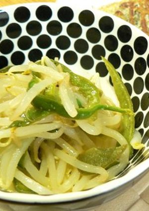 簡単！モヤシとピーマンの甘酢炒め-レシピのメイン写真