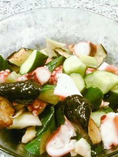 タコと夏野菜のマリネ-レシピのメイン写真