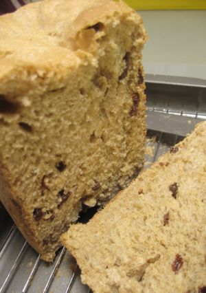 HBで栄養たっぷり米ぬかレーズン食パン-レシピのメイン写真