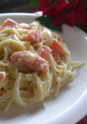 鮭のクリームパスタ♪-レシピのメイン写真
