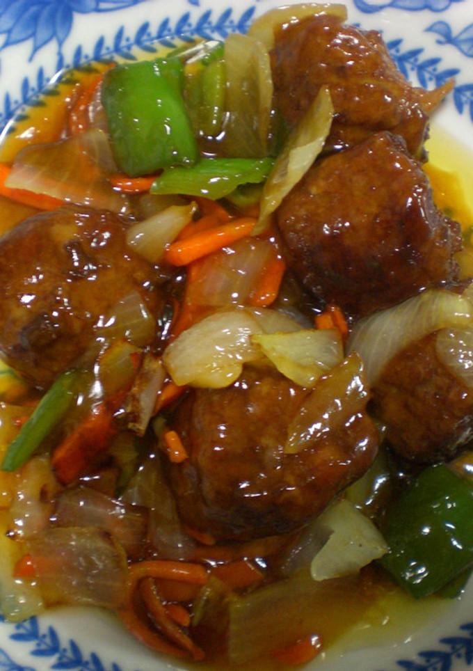 肉だんごと野菜の甘酢炒め-レシピのメイン写真