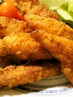 カリッとジュ—シー☆鶏ささみの唐揚げ~♪-レシピのメイン写真